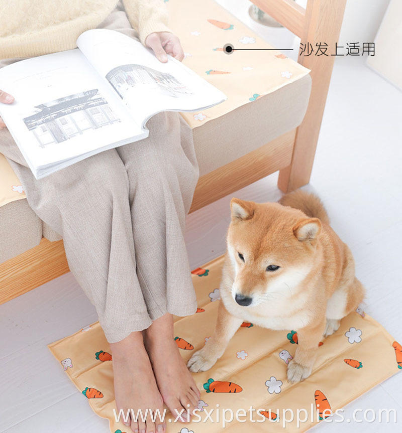 Summer oxford cover pet gel self cooling mat cat dog cool safe sleeping pad seat bed